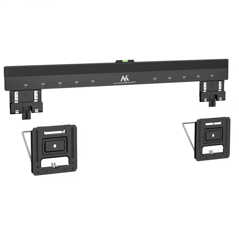 Maclean MC-481 Ultra-Flach-Slim-TV-Wandhalterung für 37-80 Zoll flache und gebogene Fernseher, max. 75 kg, VESA 600x400, universelle TV-Halterung