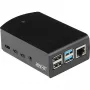 JOY-IT RPI CASE ALU06 - Gehäuse für Raspberry Pi 4, Alu, schwarz (RB-ALUCASEP4+06)