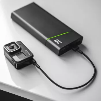 USB-Kabel Grün Cell KABGC19 USB 2.0 2m USB A USB C Schwarz