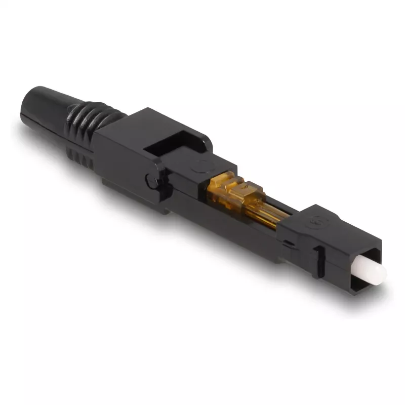 DeLOCK Glasfaser-Schnellverbinder SC Simplex Stecker APC feldkonfektionierbar