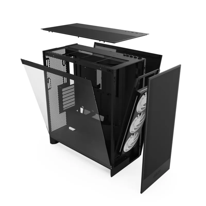 NZXT H7 Flow RGB Midi Tower Schwarz