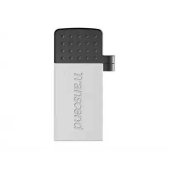 Transcend JetFlash Mobile 380 - USB-Flash-Laufwerk - 16 GB - USB 2.0 - Silber (TS16GJF380S)