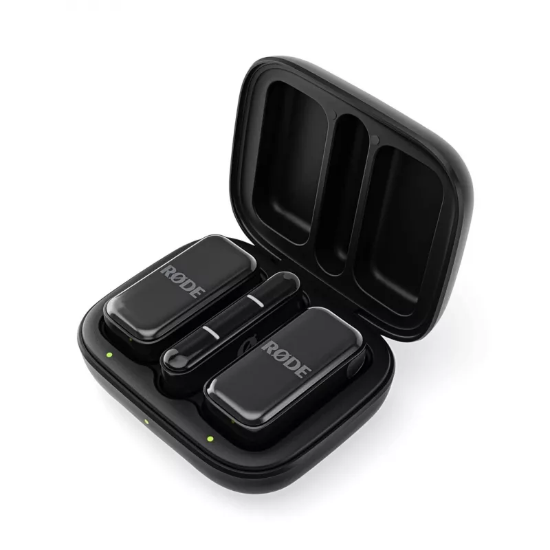 Drahtloses Mikrofonsystem Rode Wireless Micro Lightning — omnidirektional, 48 kHz, 24-Bit, 100 m Reichweite, 7 h Batterie