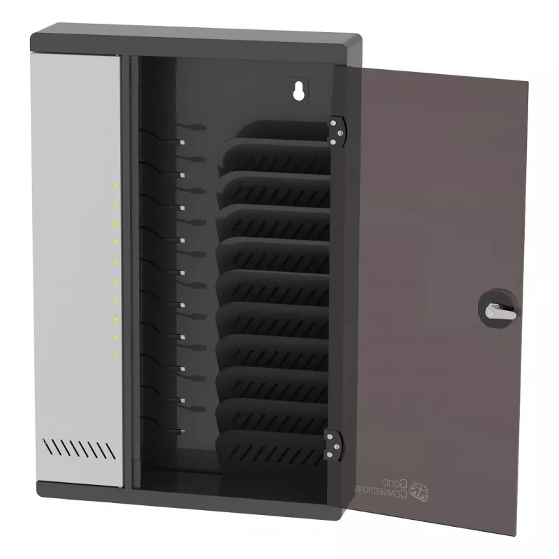 Good Connections Wand-Ladeschrank für 11 Geräte, USB-C, 30W Port
