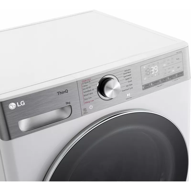 LG F2WR909P3W Waschmaschine, 9 kg, 47,5 cm, 1200 U/min