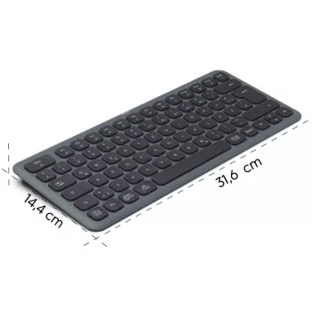 WK-500 Multi-Device-Tastatur Schwarz-Grau