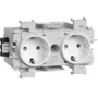 HAGER GS20019016 Steckdose 2-fach Wago Steck/Klemmtechnik (GS20019016)