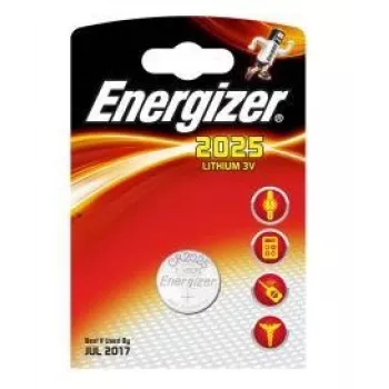 Lithium-Knopfzelle Einweg Energizer CR2025 3 V, 1 Stück