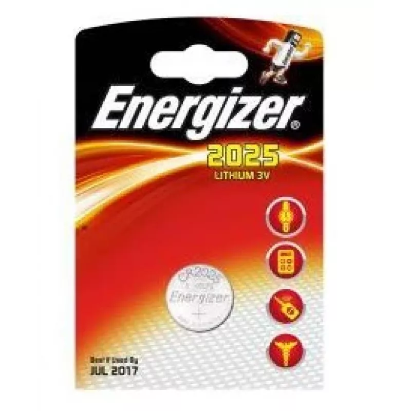 Lithium-Knopfzelle Einweg Energizer CR2025 3 V, 1 Stück