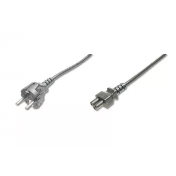 Assmann Netzkabel. Schuko - C5 M/W. 1,2 m. H05VV-F3G 0,75 mm². blau (AK-440115-012-S)