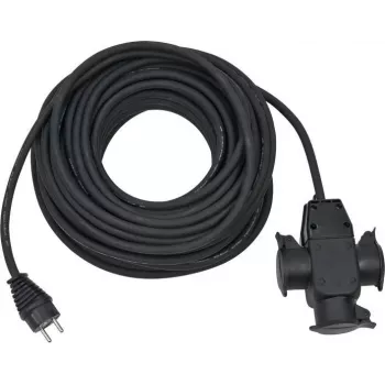 Power Extension Brennenstuhl 1167820301 25m 3 AC Outlets Outdoor Schwarz
