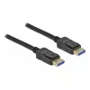 Delock - DisplayPort-Kabel - DisplayPort (M) zu DisplayPort (M) - DisplayPort 2.0 - 3,0 m - Unterstützt 10K 60 Hz (10.240 x 4320) - Schwarz (80263)