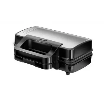 Sandwichmaker MPM MPO-43M 3in1 1000W – multifunktionelle Sandwichpresse für 4 Sandwiches, Grillen, Toasten und Waffeln, schwarz