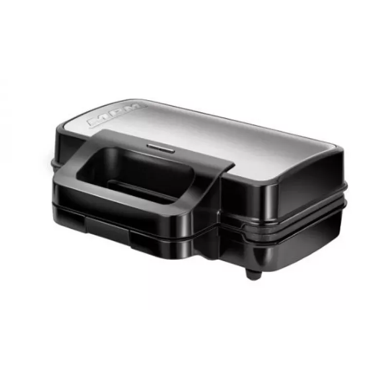 Sandwichmaker MPM MPO-43M 3in1 1000W – multifunktionelle Sandwichpresse für 4 Sandwiches, Grillen, Toasten und Waffeln, schwarz
