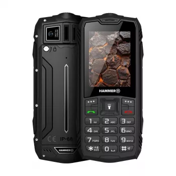 Hammer ROCK LTE | Schwarz | 2,4 Zoll | IPS | 48 MB | 128 MB | Dual-SIM | 3G | Hauptkameraauflösung 2 MP | 3000 mAh