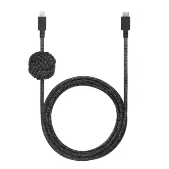 USB-C-auf-Lightning-Kabel Native Union Night Kabel 3 m – Schwarz/Grau, 3 m Länge