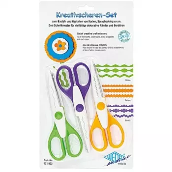 Scheren-Set WEDO 77 1933 Büro-/Bastelscheren Universal gerader Schnitt 160 mm, 3 Stück, mehrfarbig