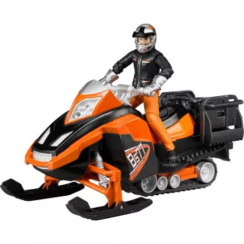 Bruder Snowmobile mit Fahrer