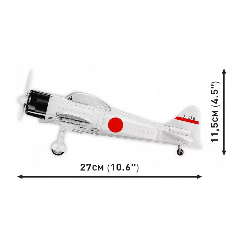 Bausatz Cobi Mitsubishi A6M2 „Zero-Sen“ — 347 Teile, empfohlenes Alter 3+