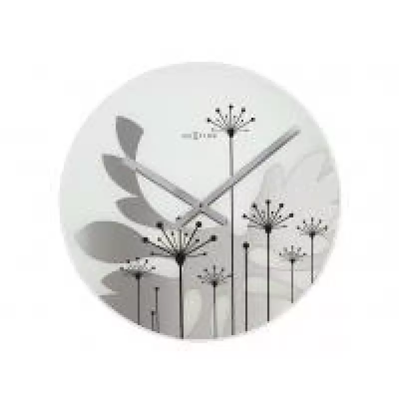 NeXtime klok 8088 Grass, Ø43 cm, Wanduhr, Grau