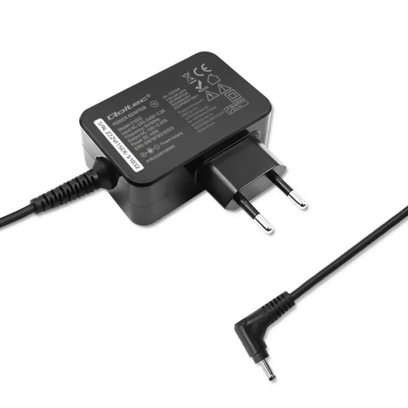 Netzteil Qoltec 51032 45W für den Innenbereich Schwarz für Laptops