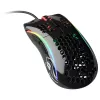 Glorious Model D Gaming-Maus - Schwarz, glänzend + Mauspad - XL