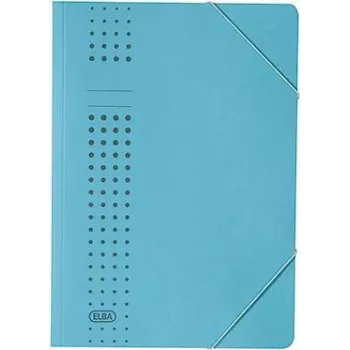 ELBA chic-Elastikmappe aus Karton, A4, Blau (33470 BL) (33470 BL)