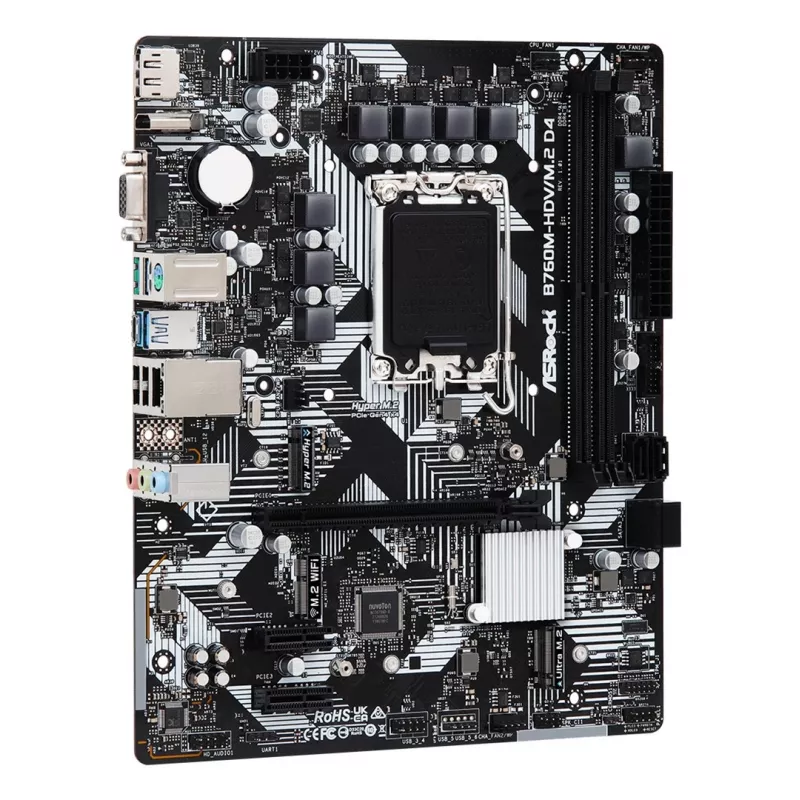 ASRock B760M-HDV/M.2 D4 DDR4 LGA 1700 Micro-ATX Motherboard
