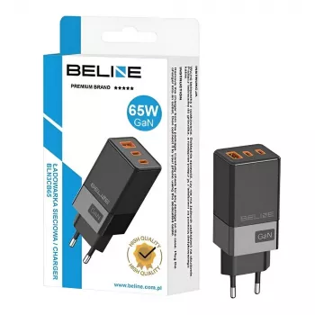 Ladegerät Beline BELI02750 65W GaN mit 2×USB-C und 1×USB-A