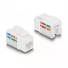 DeLOCK Keystone LSA Set RJ45 RJ11 Cat.6 schwarz Cliphalter