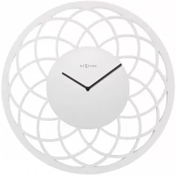 NeXtime Uhr 3115wi Big Dreamcatcher, Ø60 cm, Wand, Weiß