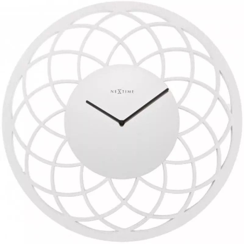 NeXtime Uhr 3115wi Big Dreamcatcher, Ø60 cm, Wand, Weiß