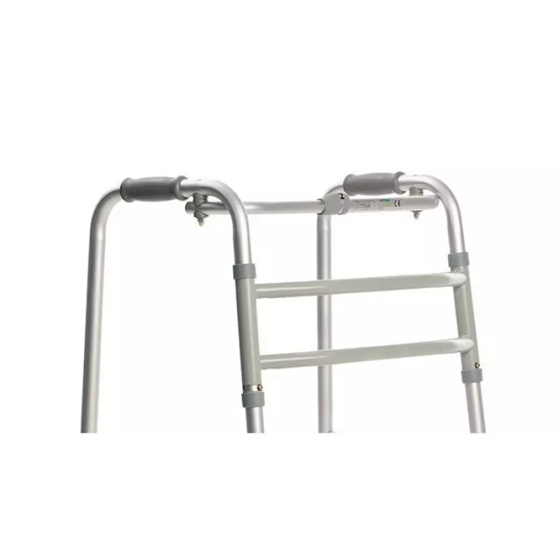 Gehwagen VITEA CARE PPC013VC — 4-Rad-Rollator aus Aluminium, höhenverstellbar 81,5–91,5 cm, 8 cm Räder, Breite 550 mm, max. Benutzergewicht 110 kg