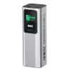 Tragbare Batterie Green Cell PBGC25UD, 25200 mAh, Li‑Ion, 140 W Gesamtleistung, 2× USB‑C + 1× USB‑A, OLED-Display, Aluminiumgehäuse
