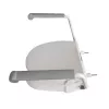 Erhöhter Toilettensitz Mobilex PLN001 mit integrierten Haltegriffen, Polypropylen, höhenverstellbar 6–15 cm, max. Belastung 120 kg