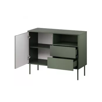 1D2S TRESSE Kommode 100x40x75 matt grün