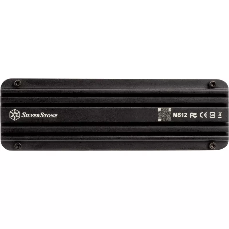 SSD-Gehäuse Silverstone MS12 Schwarz M.2