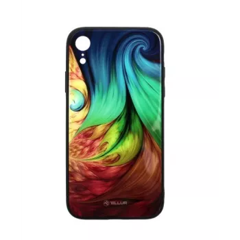 Phone cover Tellur Cover Glass Print für iPhone XR Mesmeric – robuste rückseitige Schutzhülle mit Glasprint