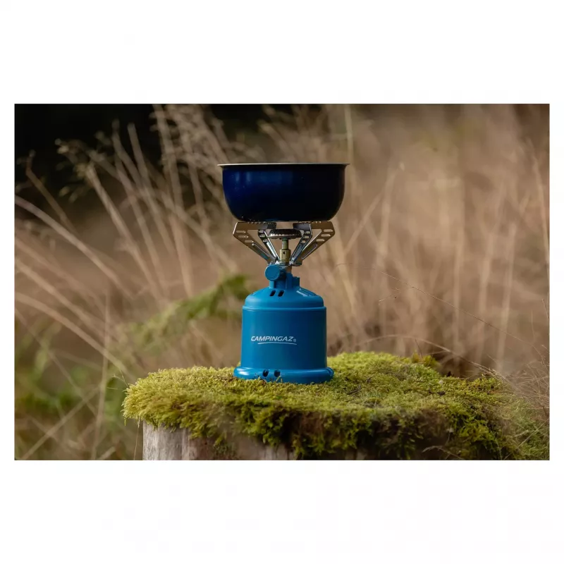 Flüssigbrennstoff-Campingkocher Campingaz 2230063 — 1-flammig, Erdgas, Ø 14 cm, 190 mm Höhe, 280 g