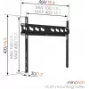 Vogels | Wandhalterung | MA3000-A | Fest | 32-55 Zoll | Maximale Belastbarkeit 60 kg | Schwarz