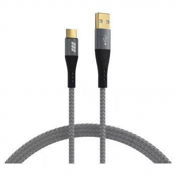 EFB Elektronik USB-A-auf-USB-C-Kabel 60W QC 3A Grau – Kabel – Digital/Daten (USB-AC-00004)