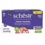 SCHESIR in Jelly Thunfisch mit Rind - Nassfutter für Katzen - 6 x 50 g