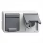 Steckdose (Schuko) Gira 478130 — 2-fach horizontal Aufputz, grau