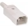 IEC-C14-Netzstecker Bachmann 915.271 Weiß