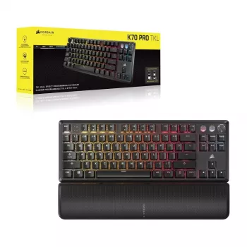 Mechanische Tenkeyless-Tastatur CORSAIR K70 PRO TKL — RGB-beleuchtet, kompaktes Layout