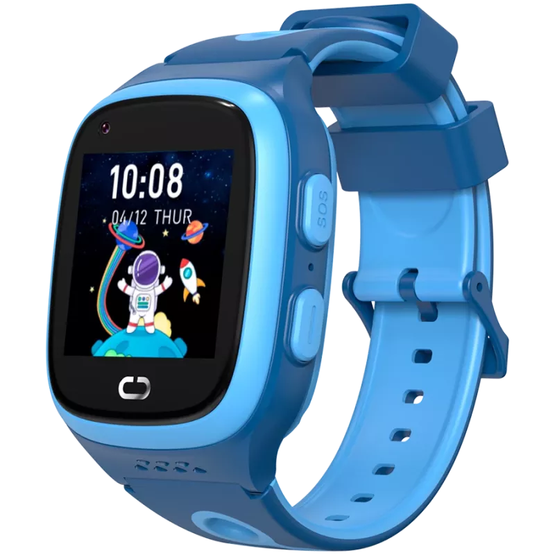 Canyon Kinderuhr ZEFIR KW-49 E-SIM 4G GPS WiFi Video Musik Spiele Englisch lernen, Blau