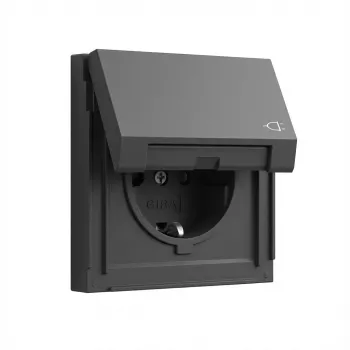 Gira Schuko-Steckdose TX_44 Anthrazit Modell 445467