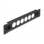 Patchpanel DeLOCK 10 Zoll D-Type 6 Port werkzeugfrei schwarz