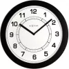 NeXtime Uhr 3045zw Super Slim, Ø28 cm, Wand, Schwarz