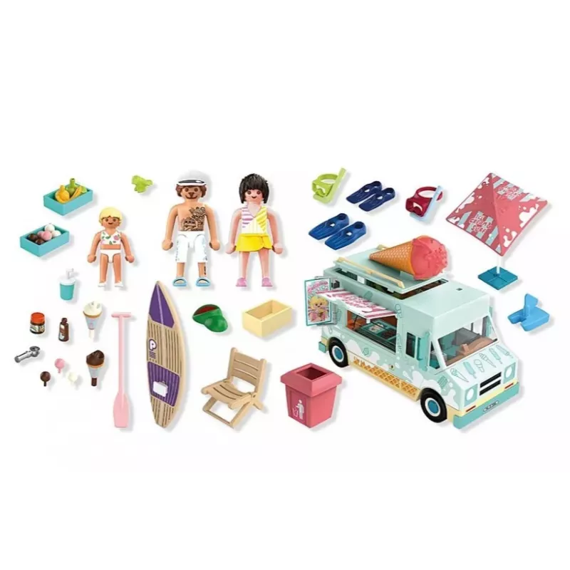 PLAYMOBIL Spielset Eiswagen & Surfshop 71904 mit Figuren